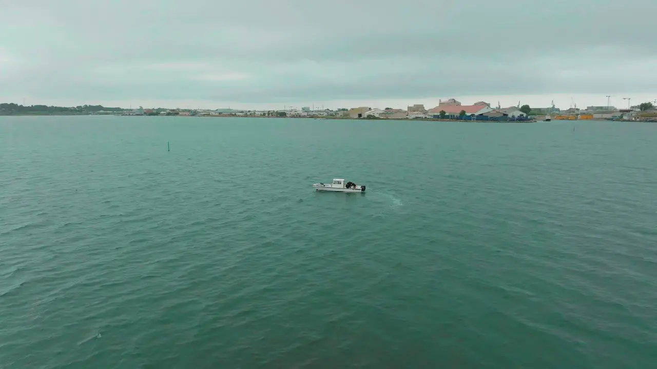 Sampling Boat on Environmental Mission in Sète France