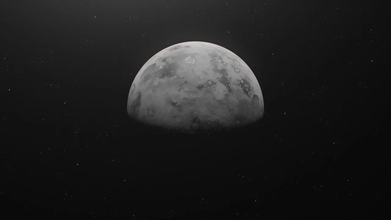 Animation Of The Planet Mercury In Outer Space