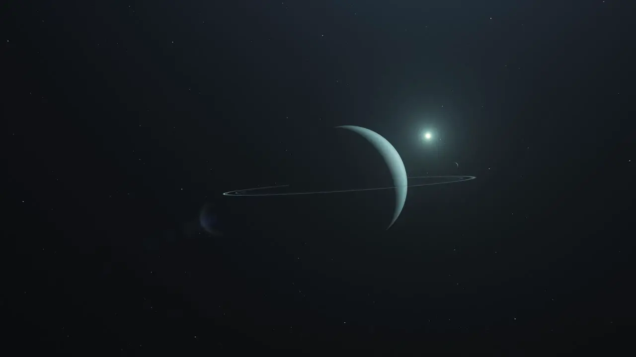 Uranus Planet In The Outerspace pullback