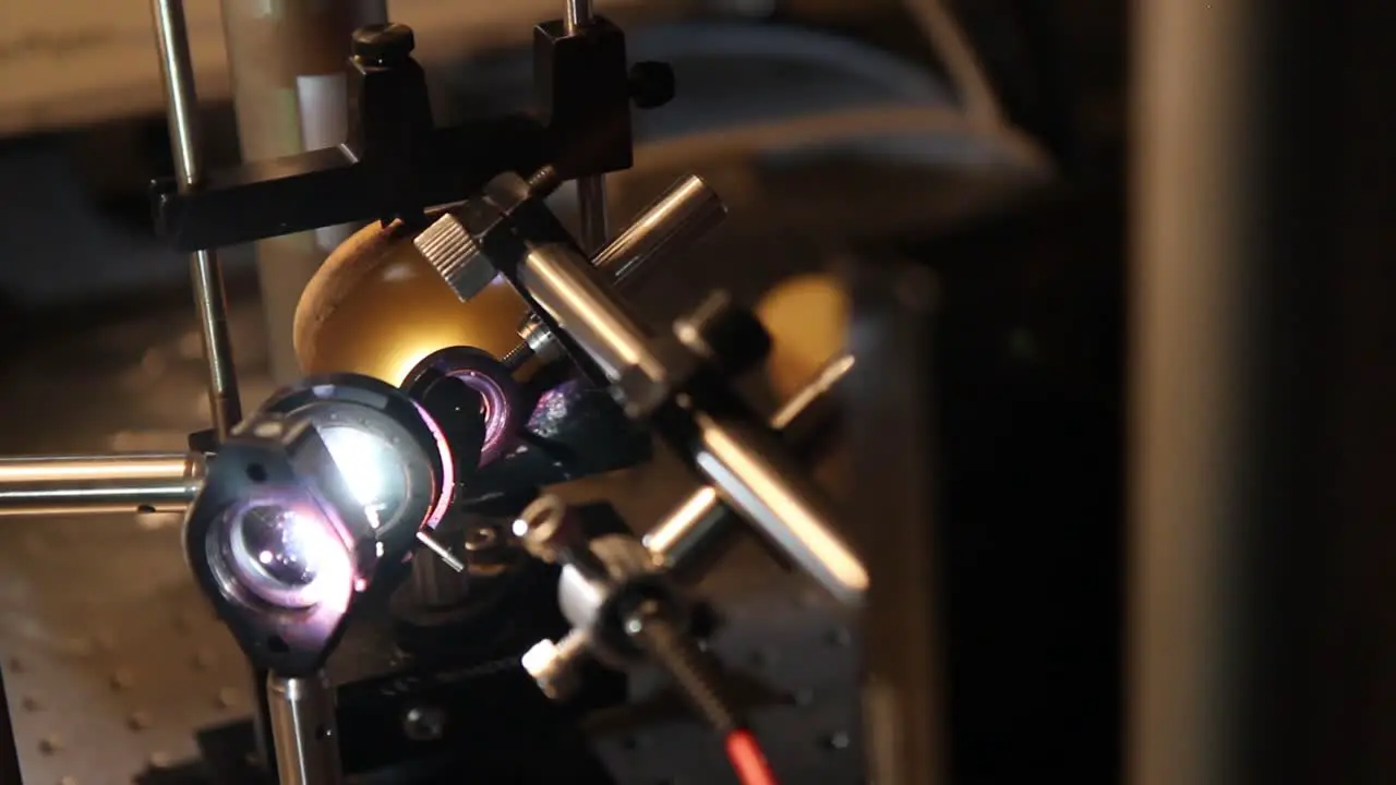 Photonics experiment with scientific equipment