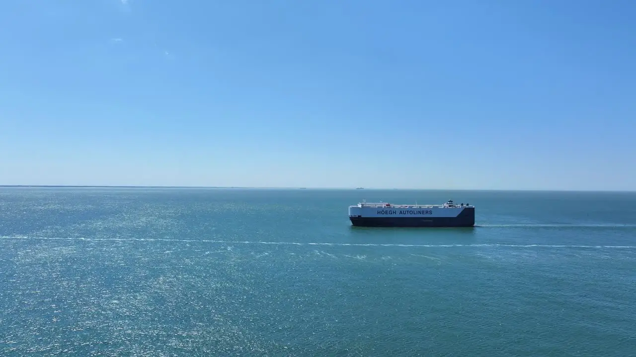 HOEGH SYDNEY majestic vehicles carrier docked in Zoutelande