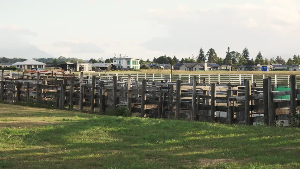 Rural rodeo paddock in Te Anau New Zealand