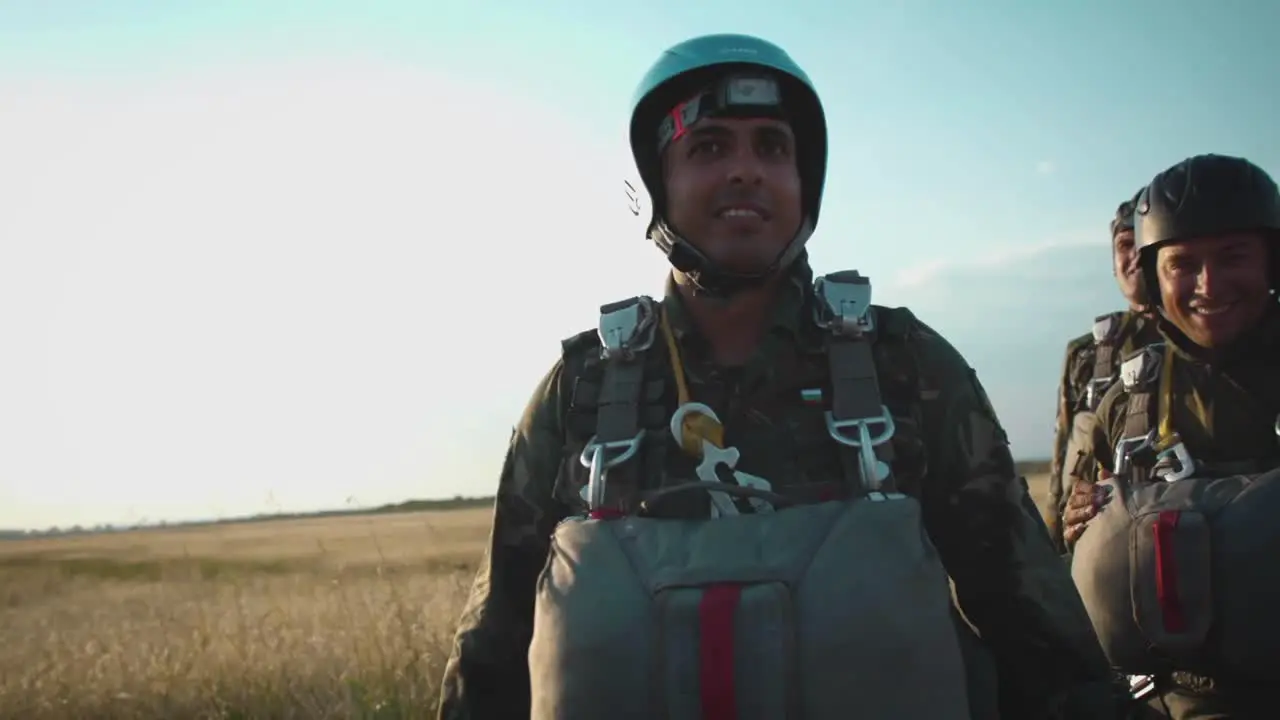 Us And Bulgarian Air Force Paratroopers Prepare For Static Line Jumps During A Joint Training Exercise In Bulgaria 1