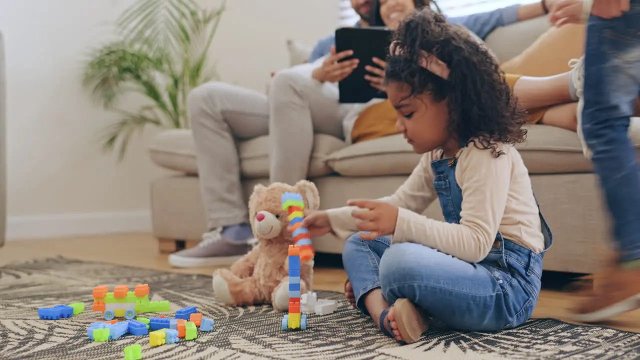 Home parents and children on the ground