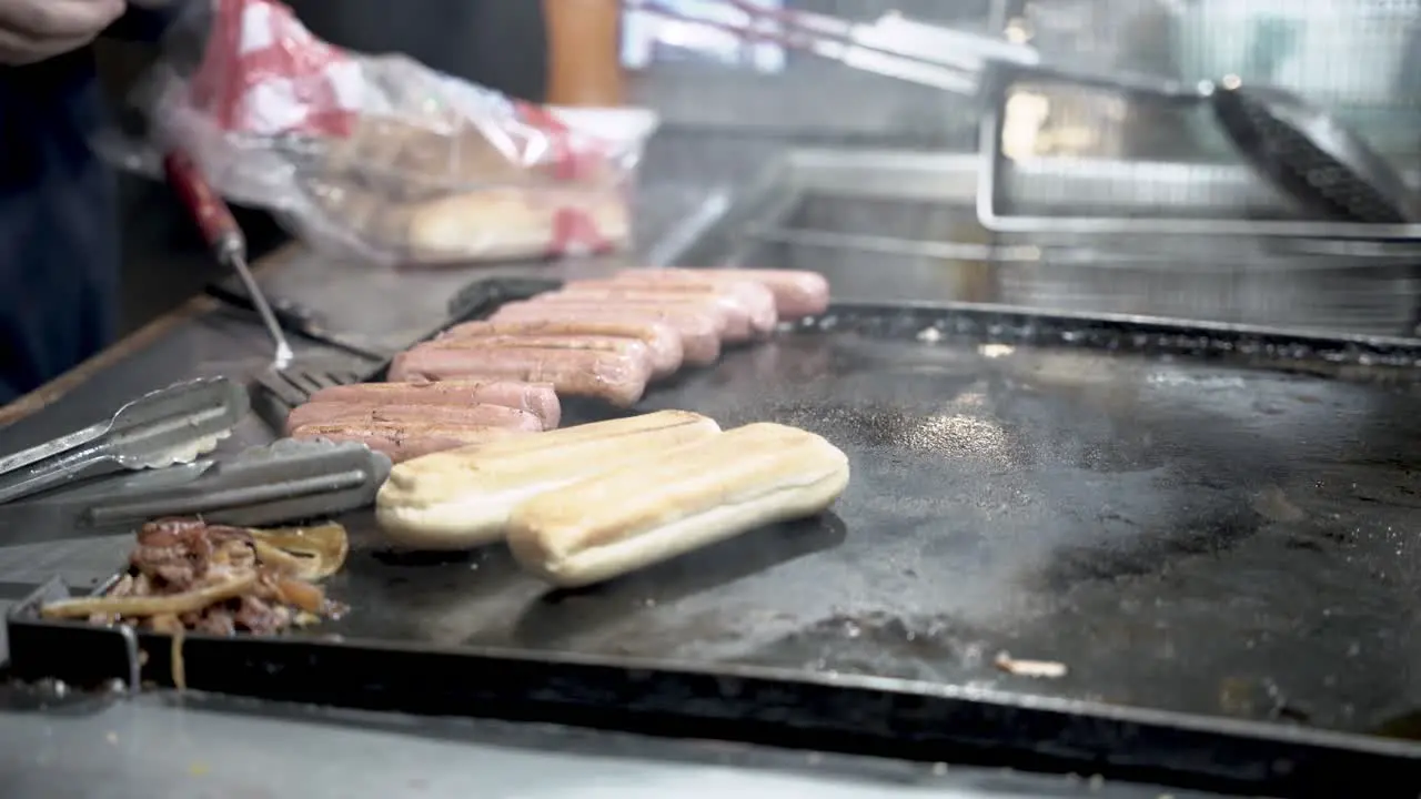 Yummy street hot dogs in Mexico