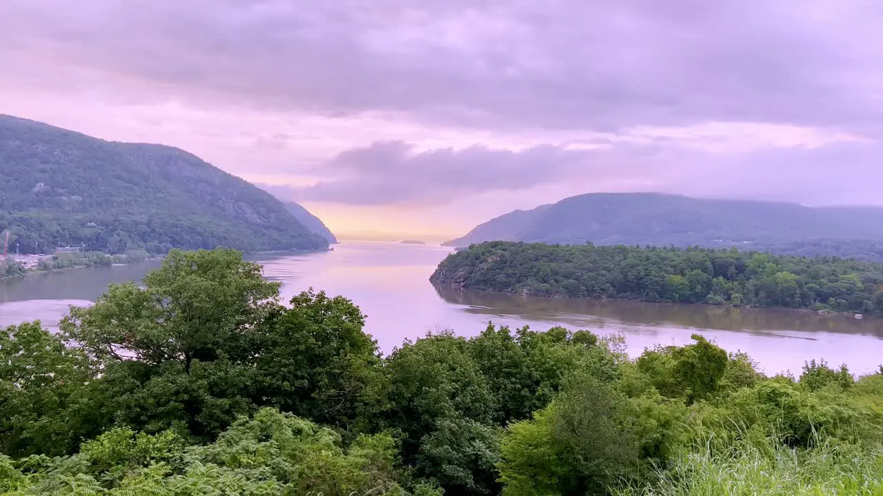 Hudson River Valley view from West Point NY