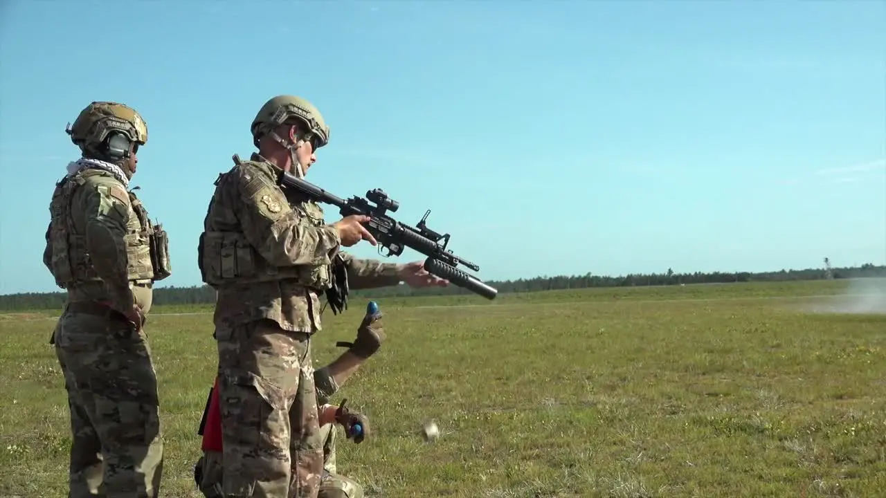 Georgia Air National Guard 116Th Security Forces Squadron M203 Grenade Launcher Weapons Training Elgin Afb Florida