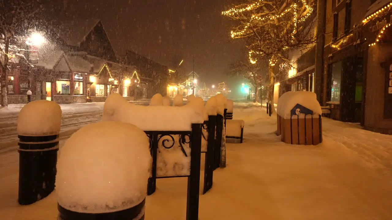 Christmas winter snowstorm in Canmore AB