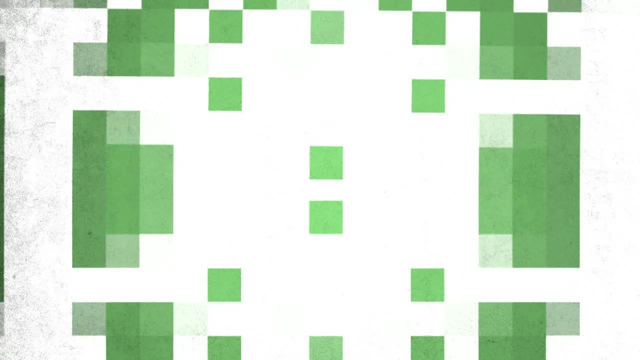 Green and white pixels pattern in 8 bit of architecture