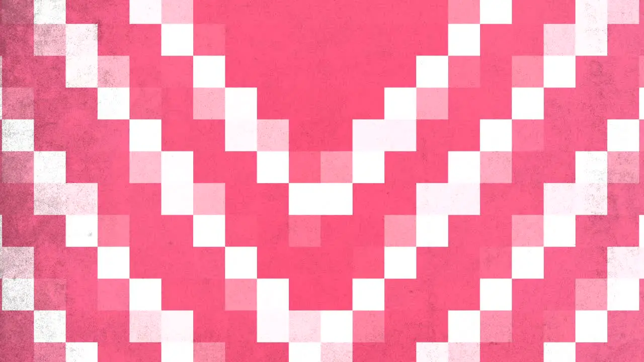 Red and white pixels pattern in 8 bit of architecture