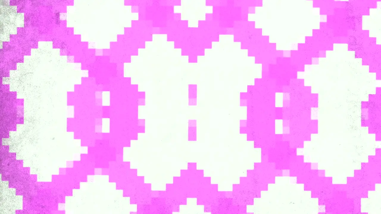 Pink cubes pattern in 8 bit of architecture