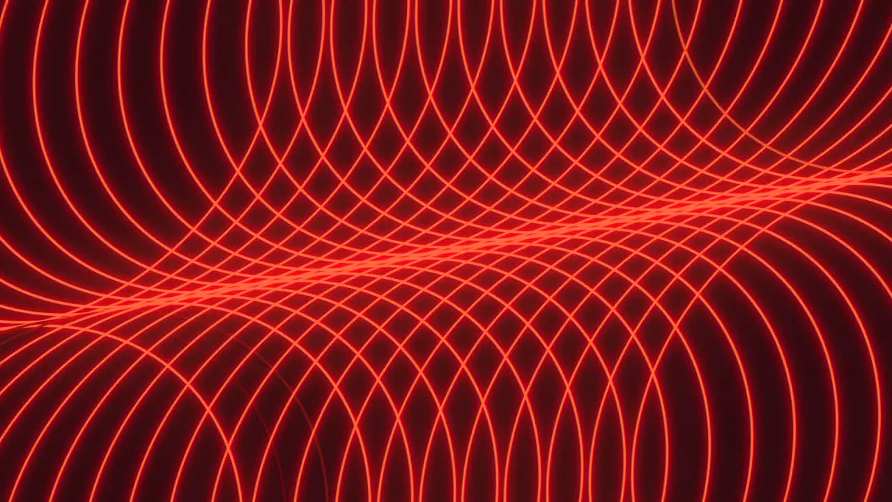 Pulse neon red lines in rows on black gradient