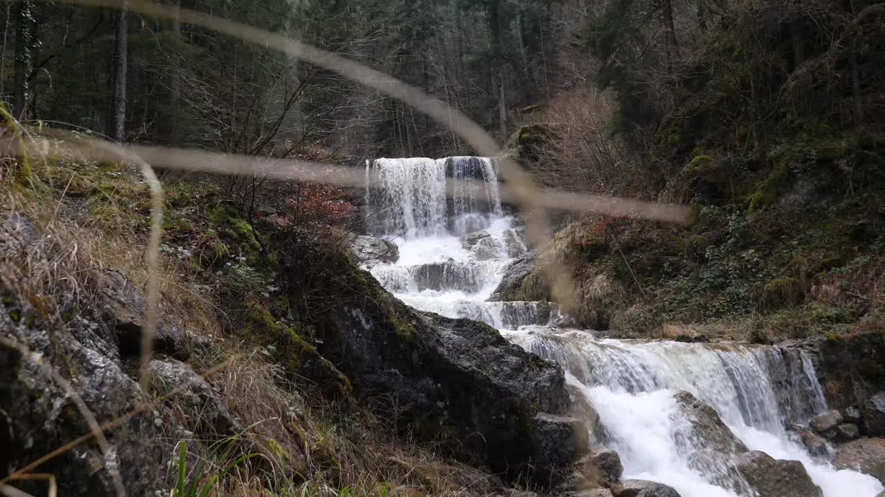 Waterfall Beautiful Nature Landscape in Bilten Switzerland