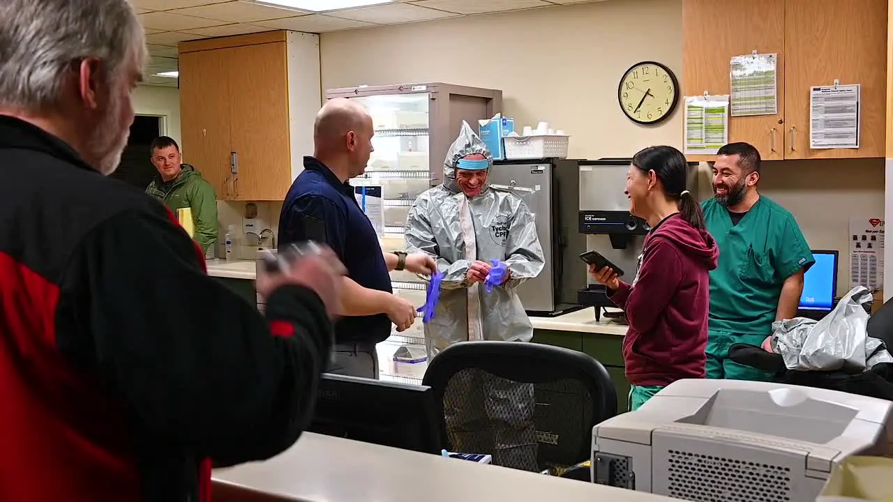 National Guard Troops From West Virginia Chemical Biological Radiological Nuclear And High Yield Explosive Battalion Assist In Coronavirus Covid19 Readiness At Cabell Huntington Hospital