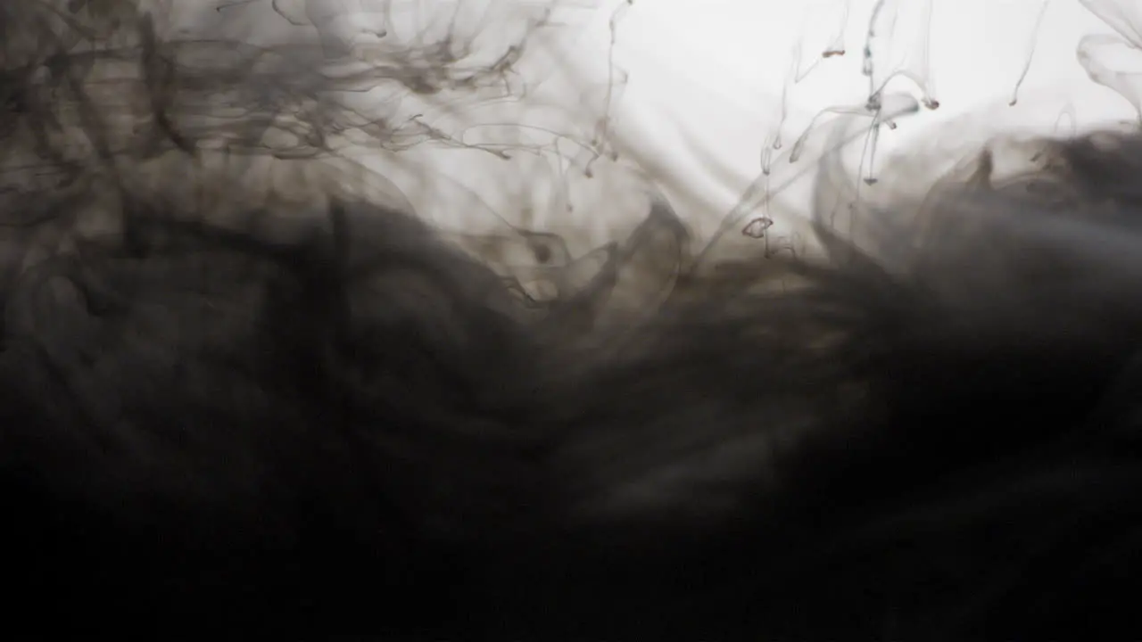 black ink flowing in water