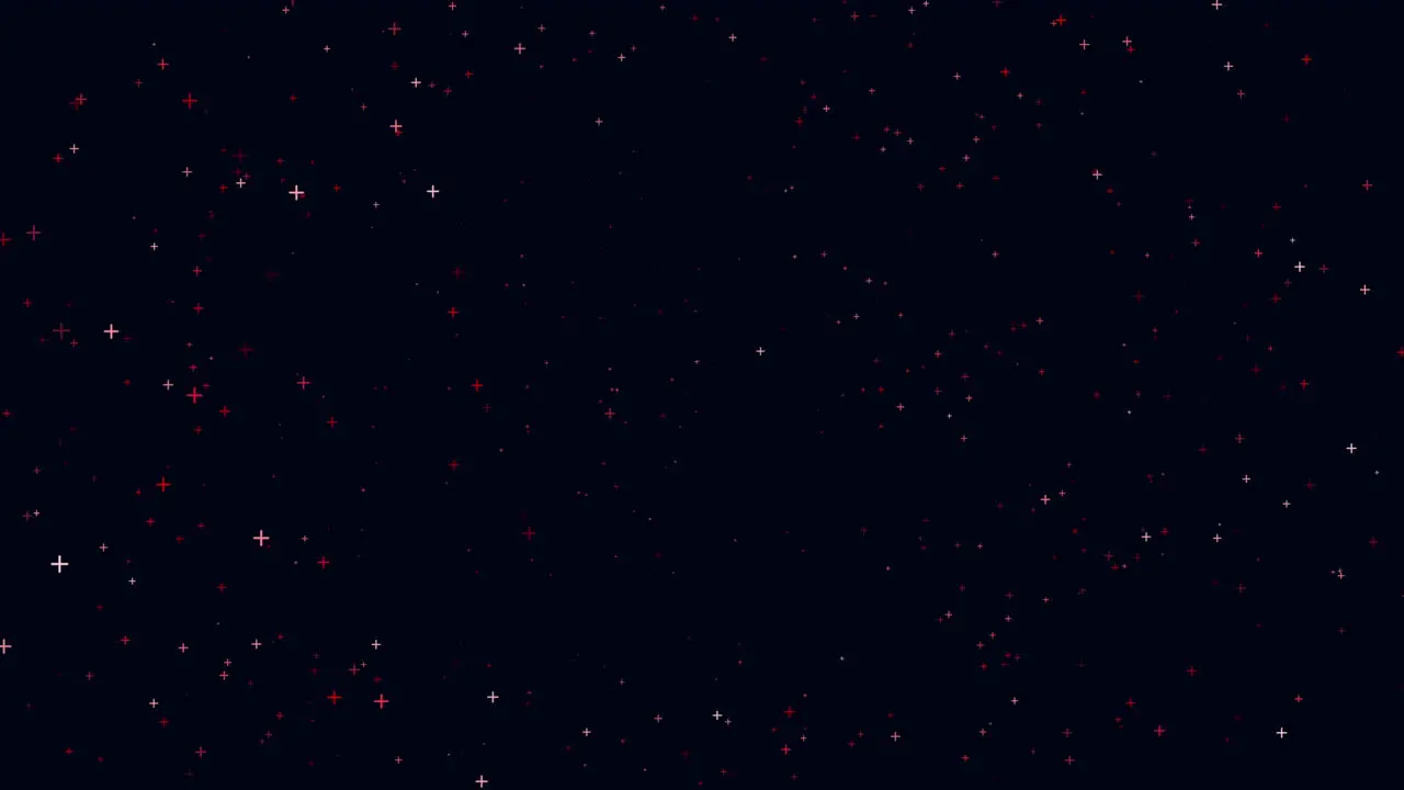 Random motion small neon glitters in dark galaxy