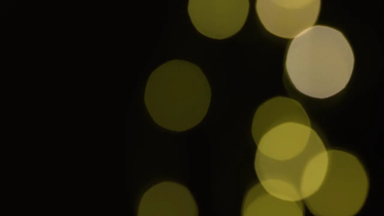 Yellow Twinkling Light Bokeh