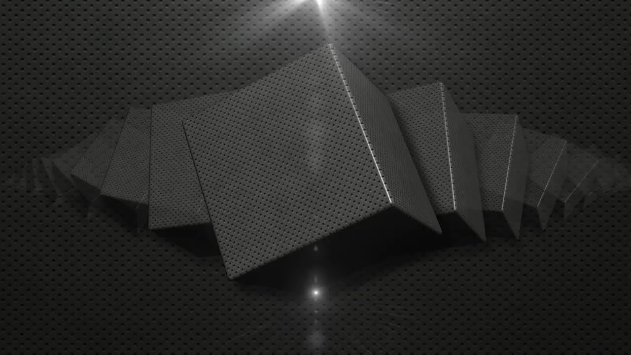 Rotating 3D Metal Cubes Background Loop