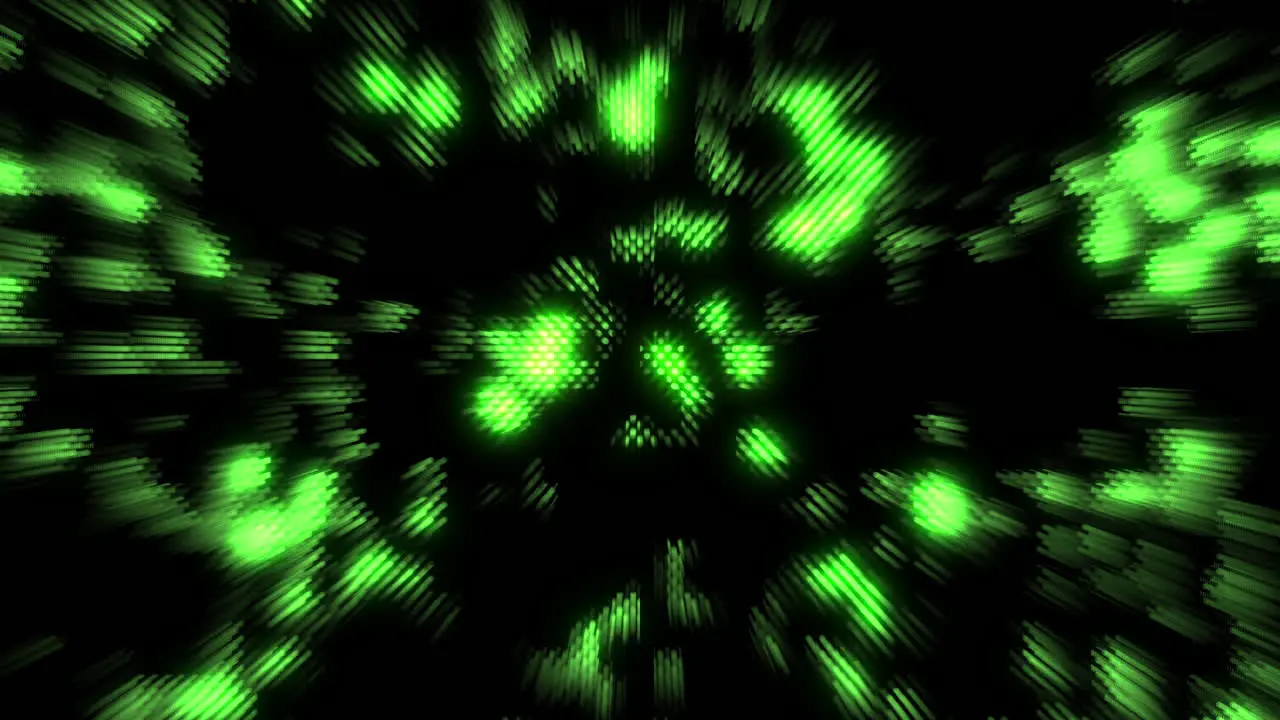 Black and green abstract pattern intriguing composition of randomly arranged green dots on a dark background