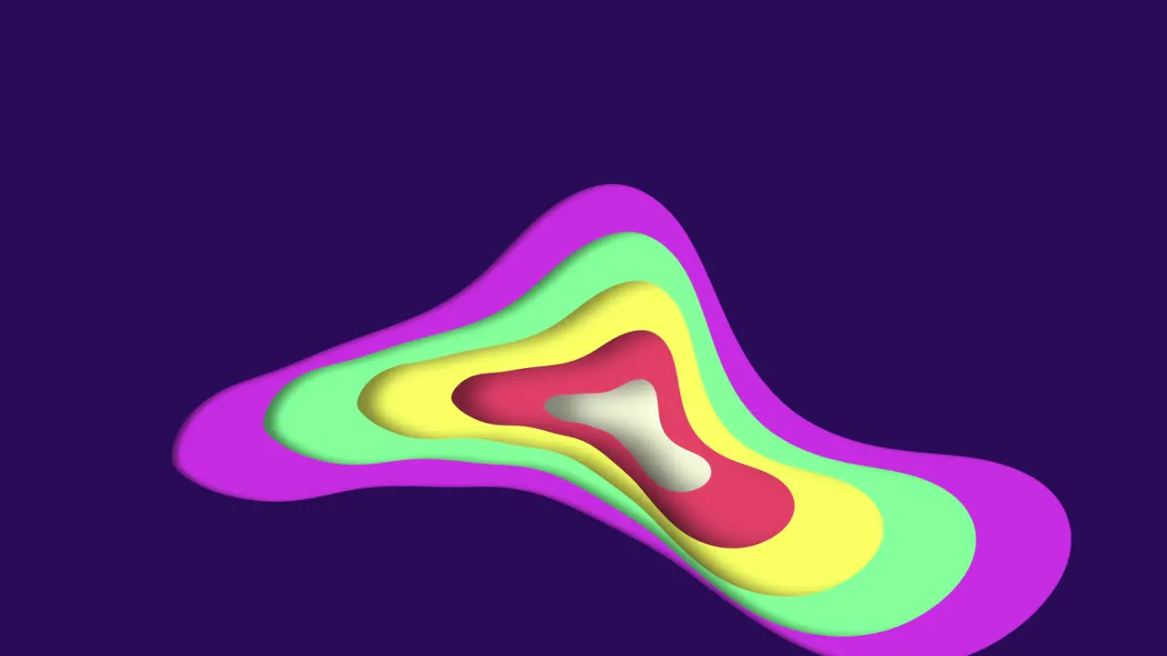 Colorful and dynamic abstract 3d waveform