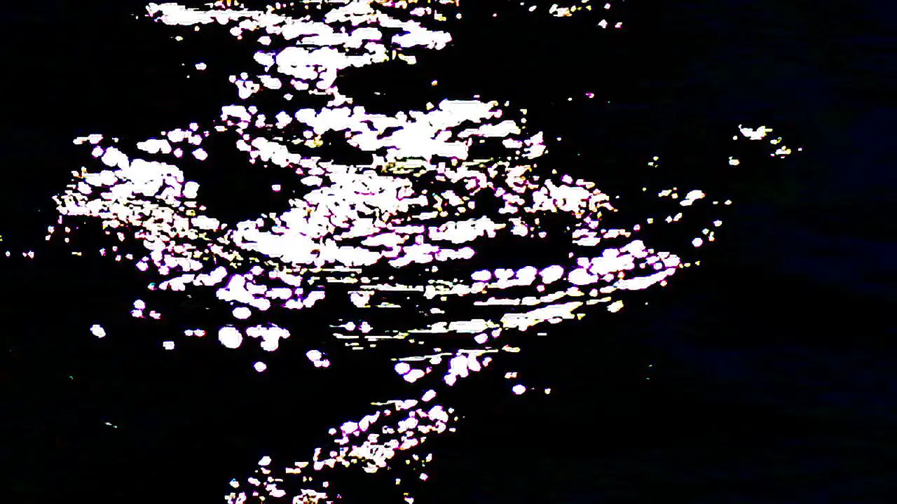 Special water ripple effect sun lighting impacts in black with slow motion