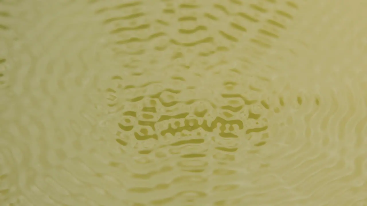 Yellow water moving in slow motion