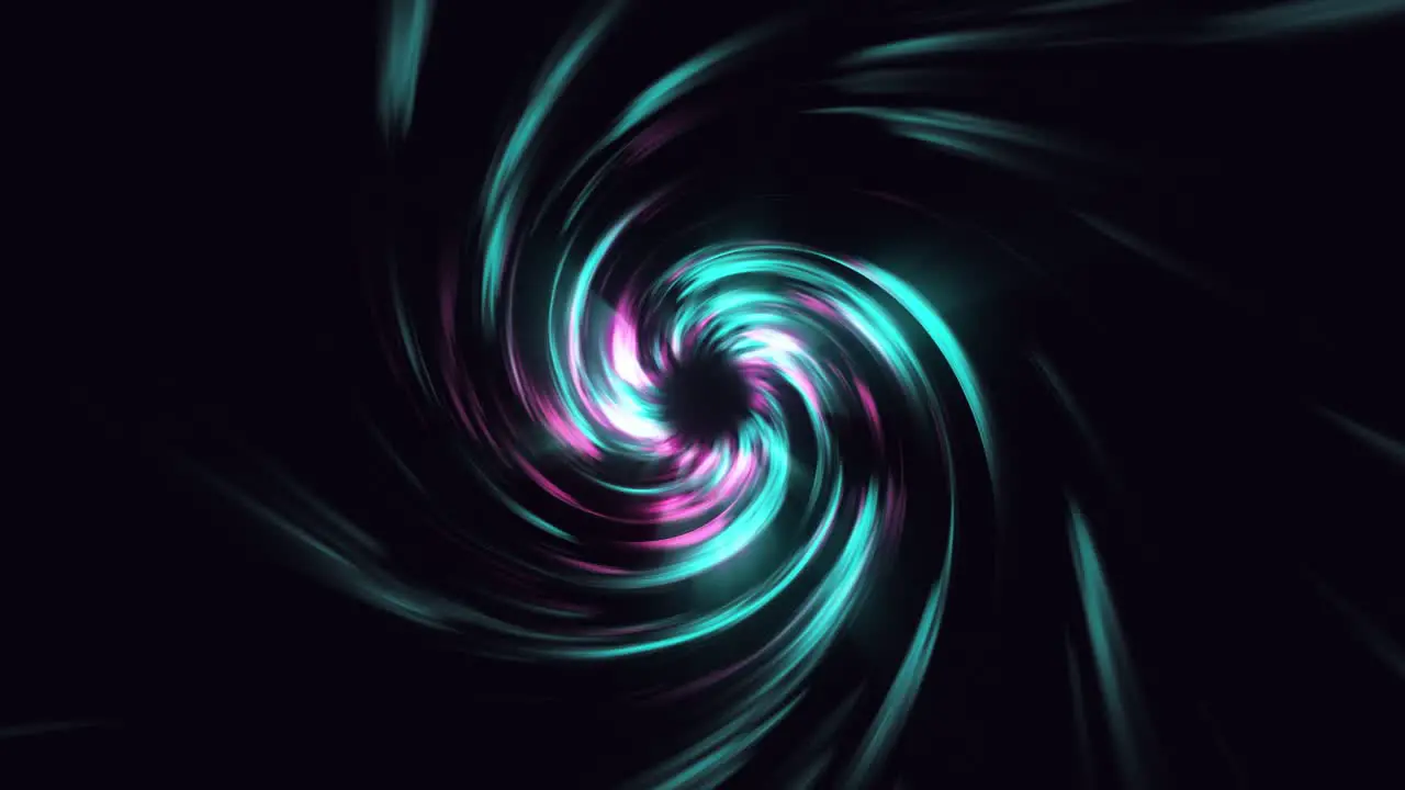 Space Vortex Animation Neon Glowing Rays