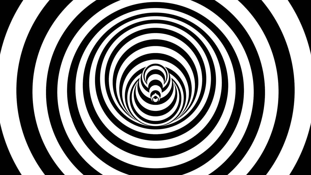 Black and white circles pattern in vertigo