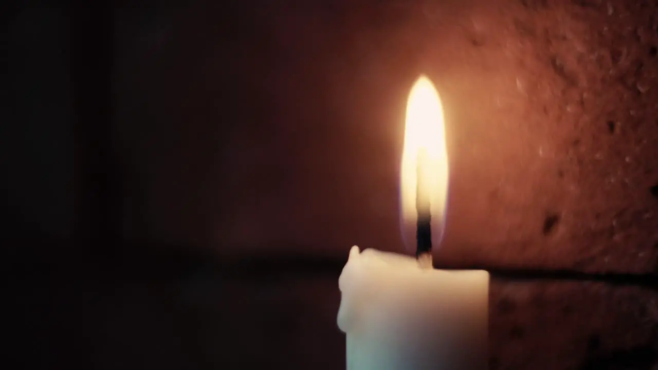 Closeup shot of candle