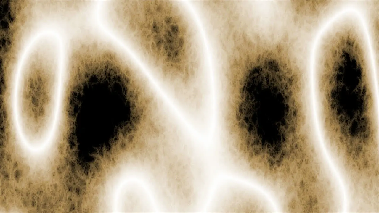 Looping animations of a white and brown amorphous or organic design