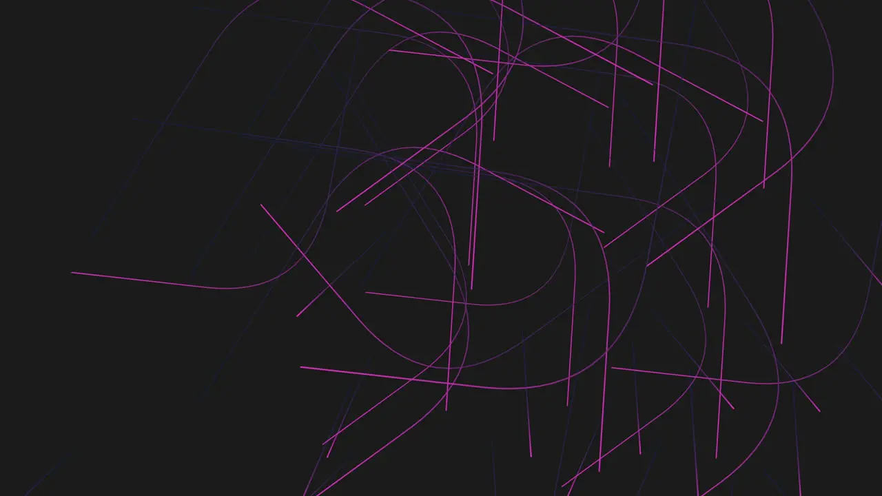 Neon lines pattern on dark space