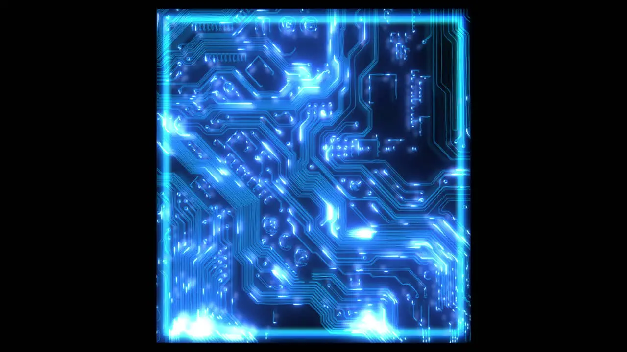 Digital core microchip and hologram of circuit