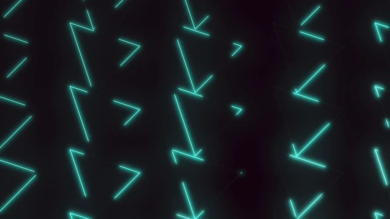 Vibrant neon green triangle pattern on dark background