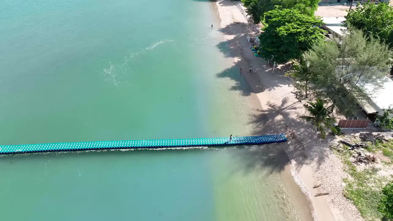 Drone shot of a beach in Phuket Thailand