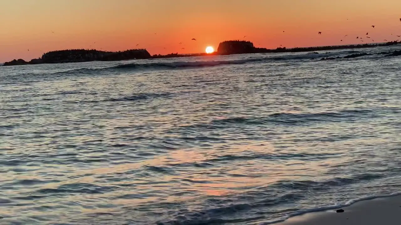 A calm and peaceful sunset in Punta Mita Mexico