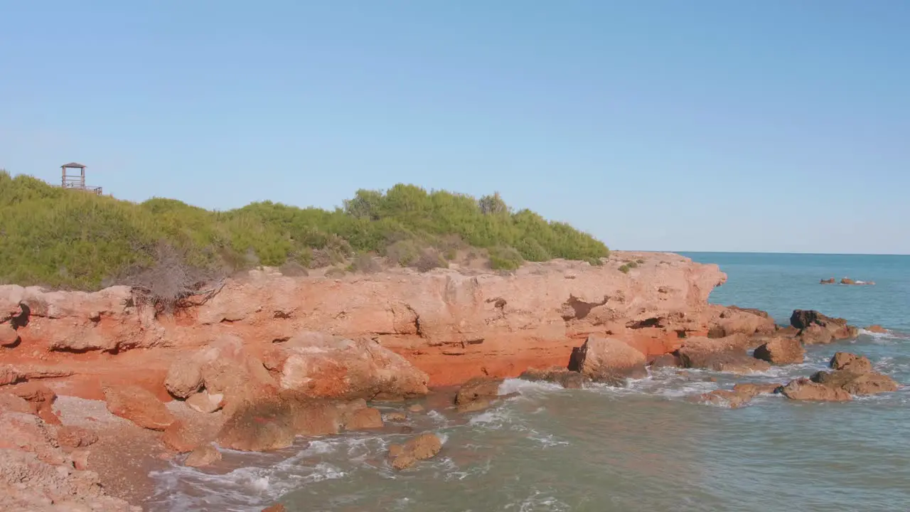 Beautiful natural cove on the Orange Tree Coast  Spain