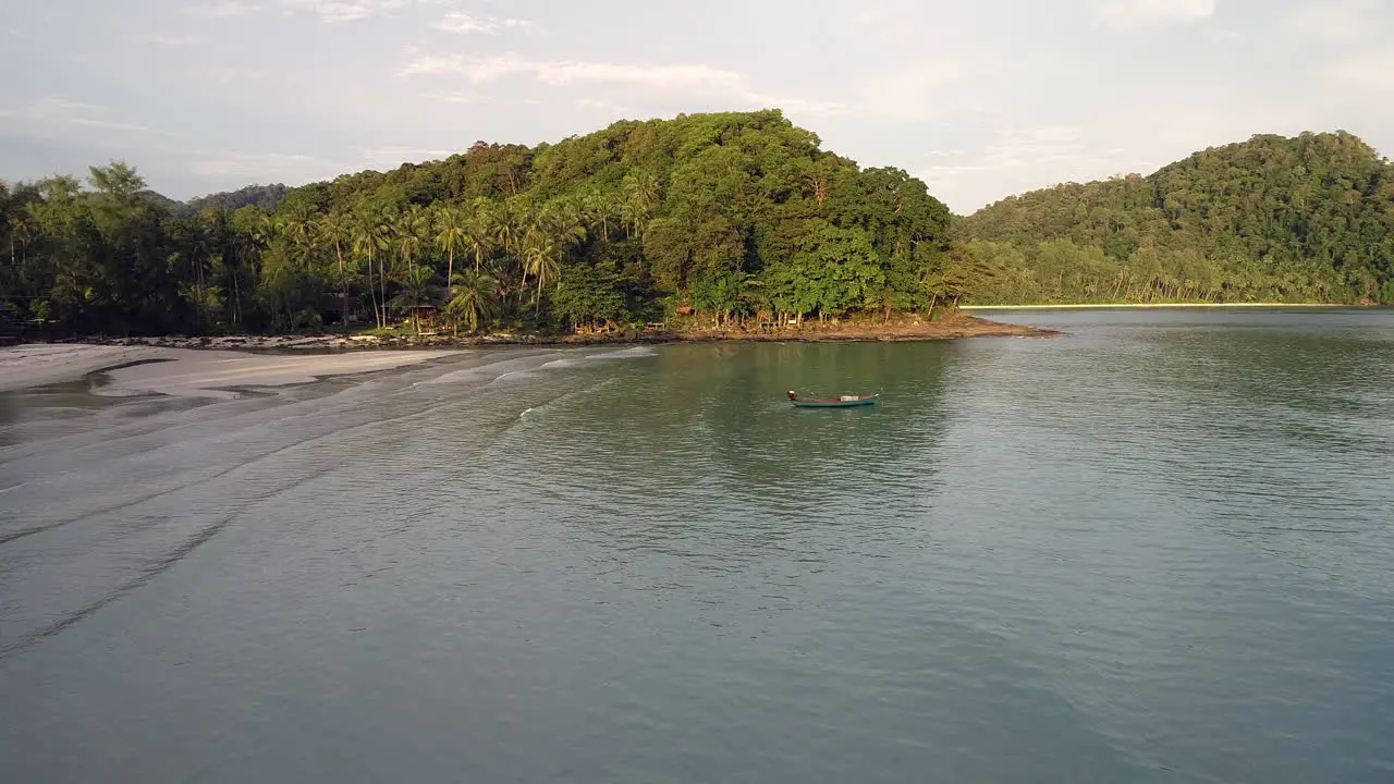 Aerial View of Boats on Thailand Beach