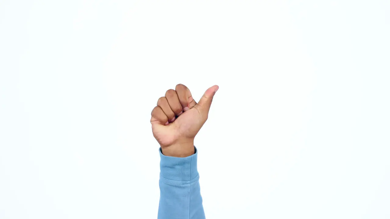 Hand counting and model in studio for math