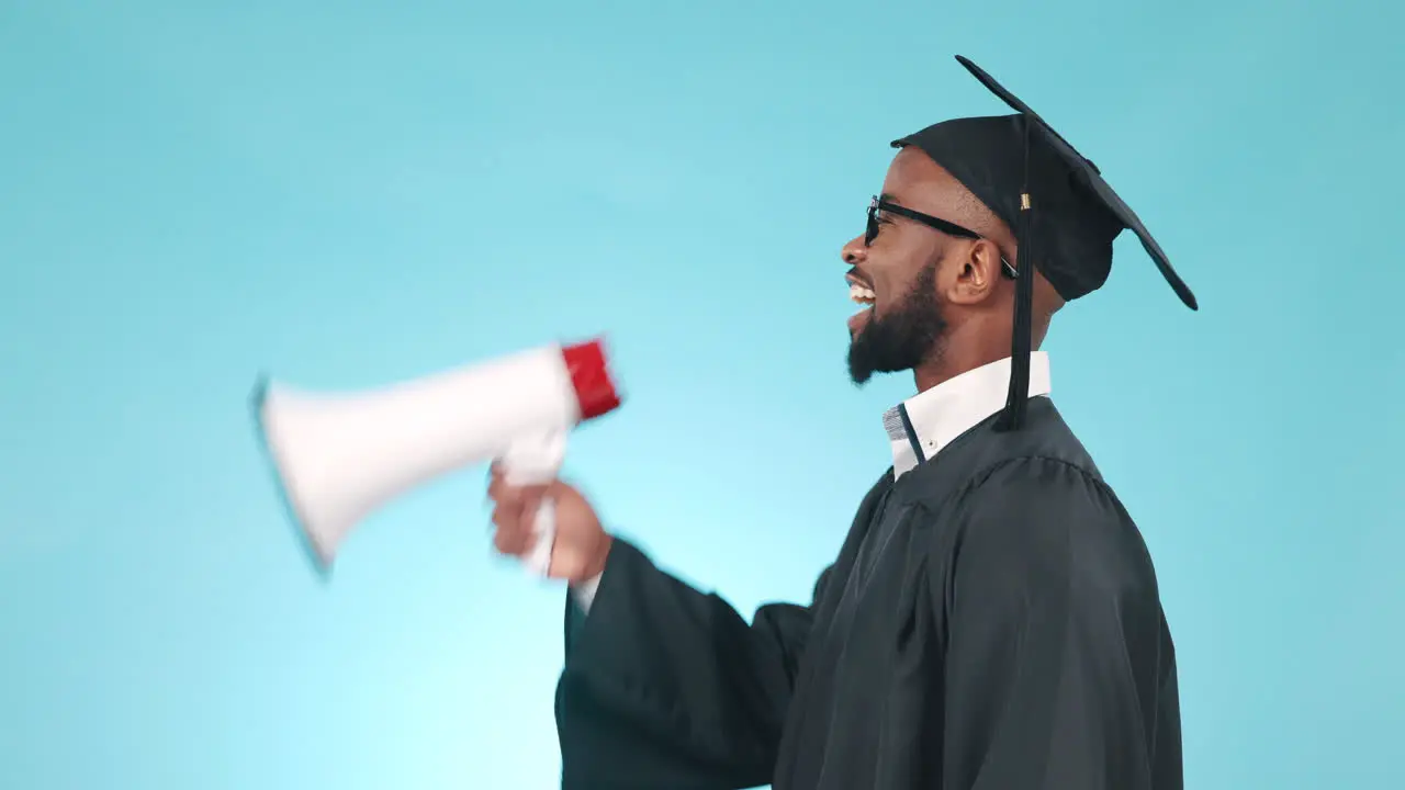 Speech graduation and a black man