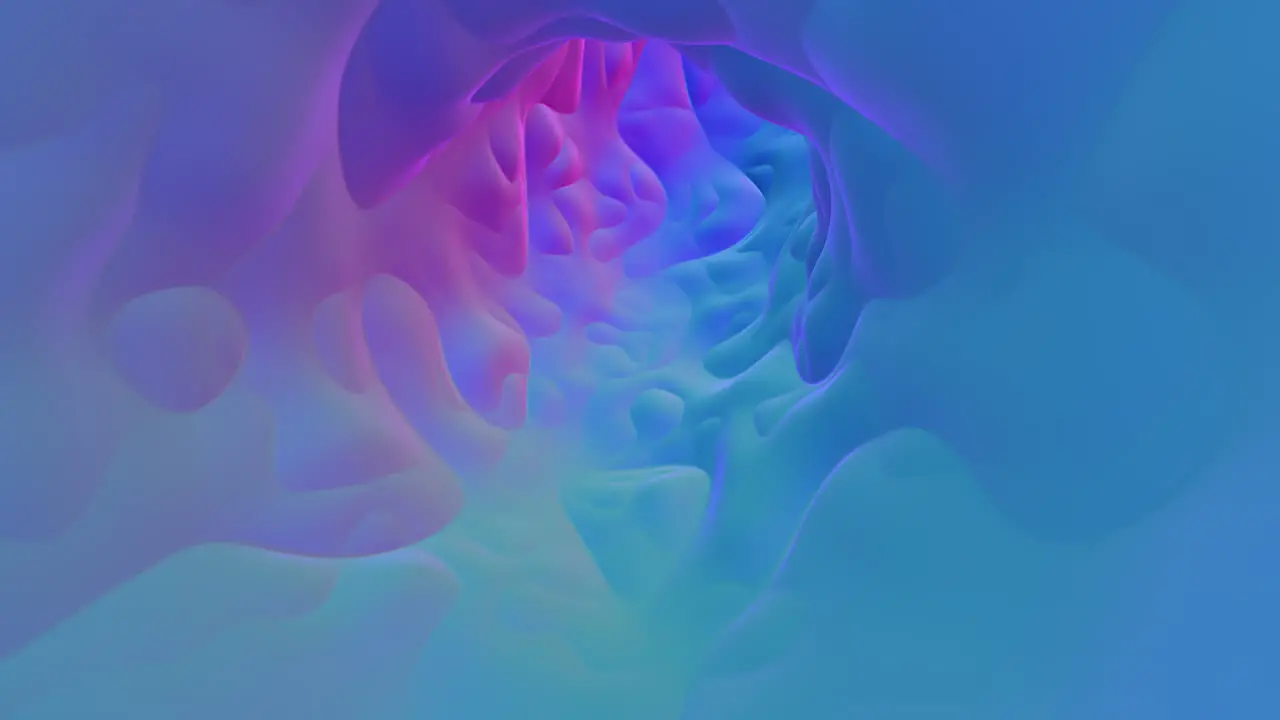 Spiral psychedelic tunnel with rainbow waves