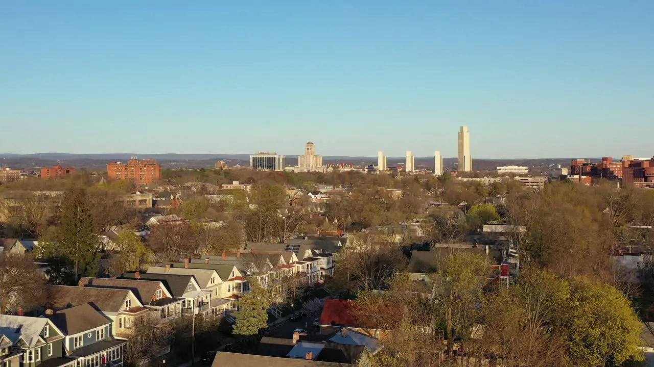 Albany NY Skyline taken from the west Descending Truck