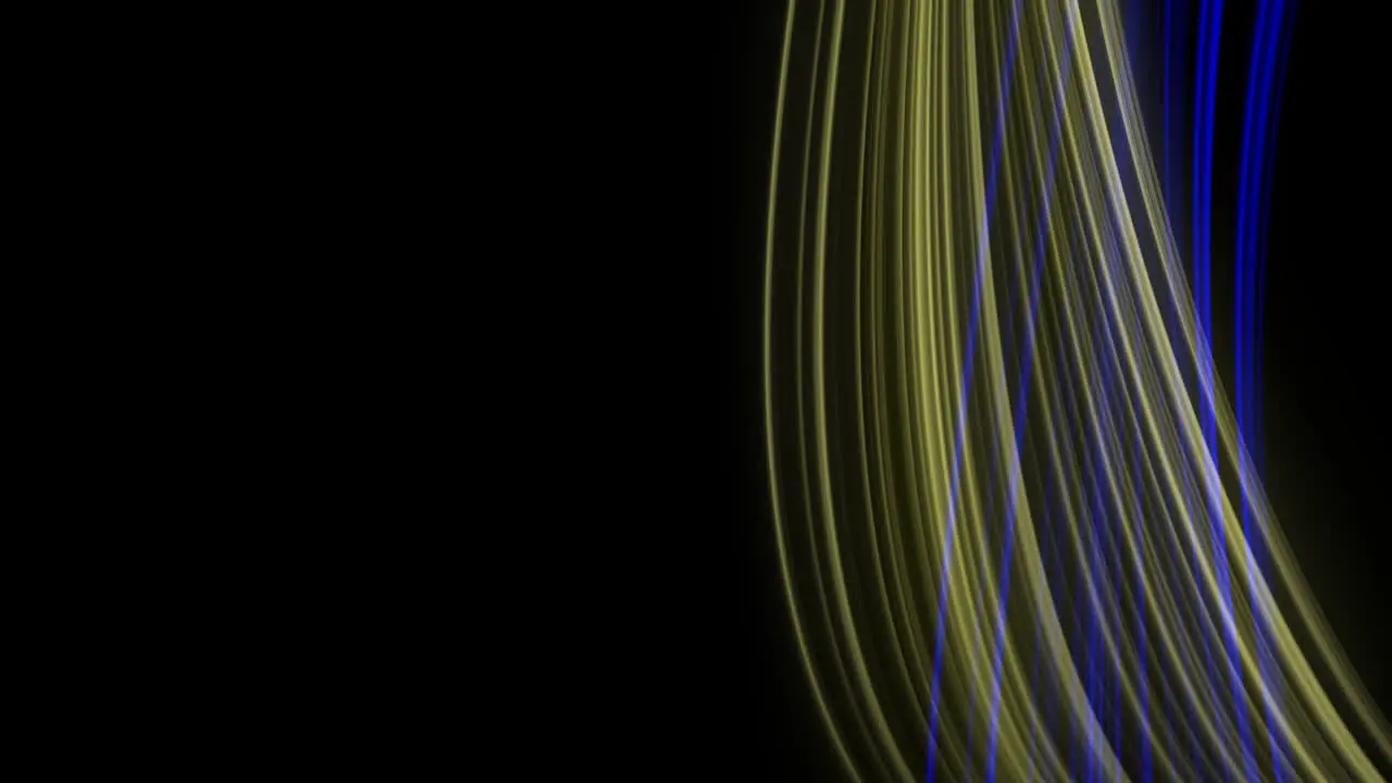 Looping animation of blue and yellow light rays 1