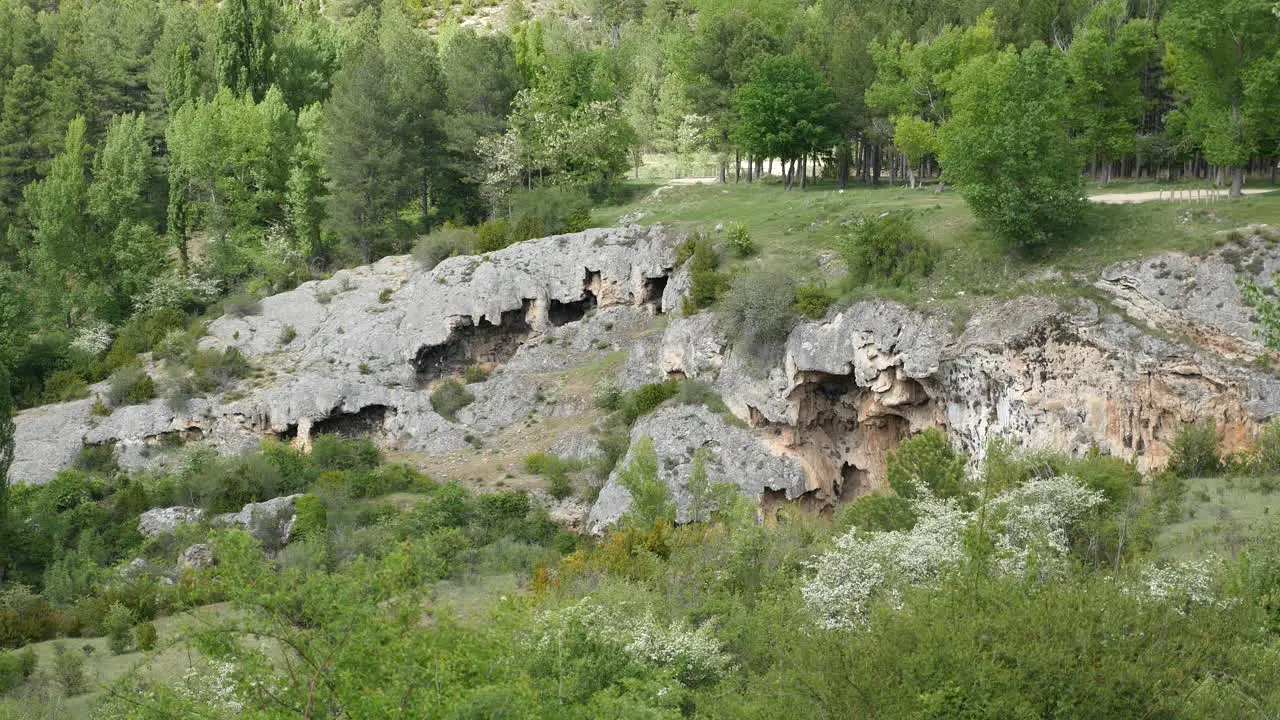 Spain Serrania De Cuenca Eroded Limestone