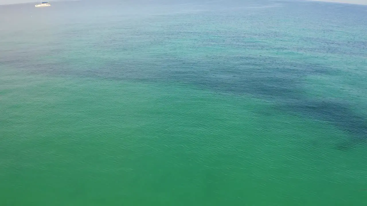 Drone Push over water in Jamaica