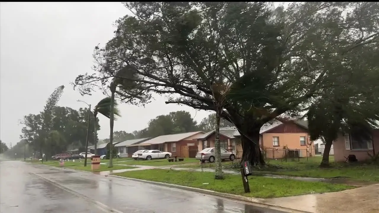 Storm Damage The Wake Of The High Winds Tropical Weather And Natural Disaster Of Hurricane Ian In Bradenton Florida