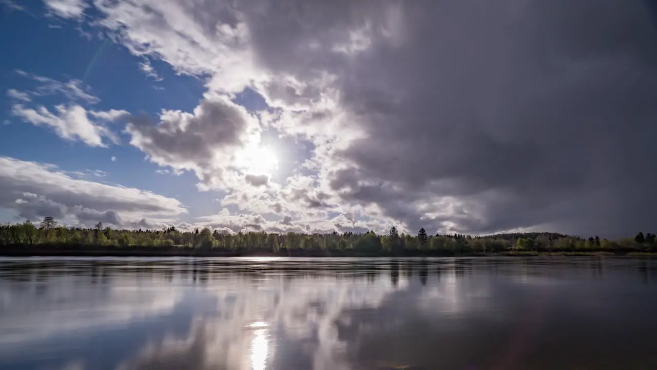 Weather changes over the Namsen river