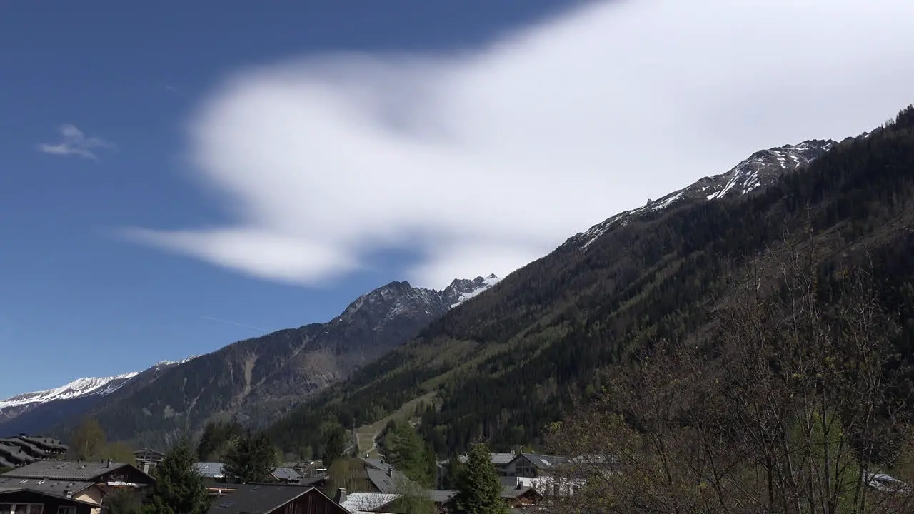 France Sheet Of Cloud Over Mountains At Chamonix