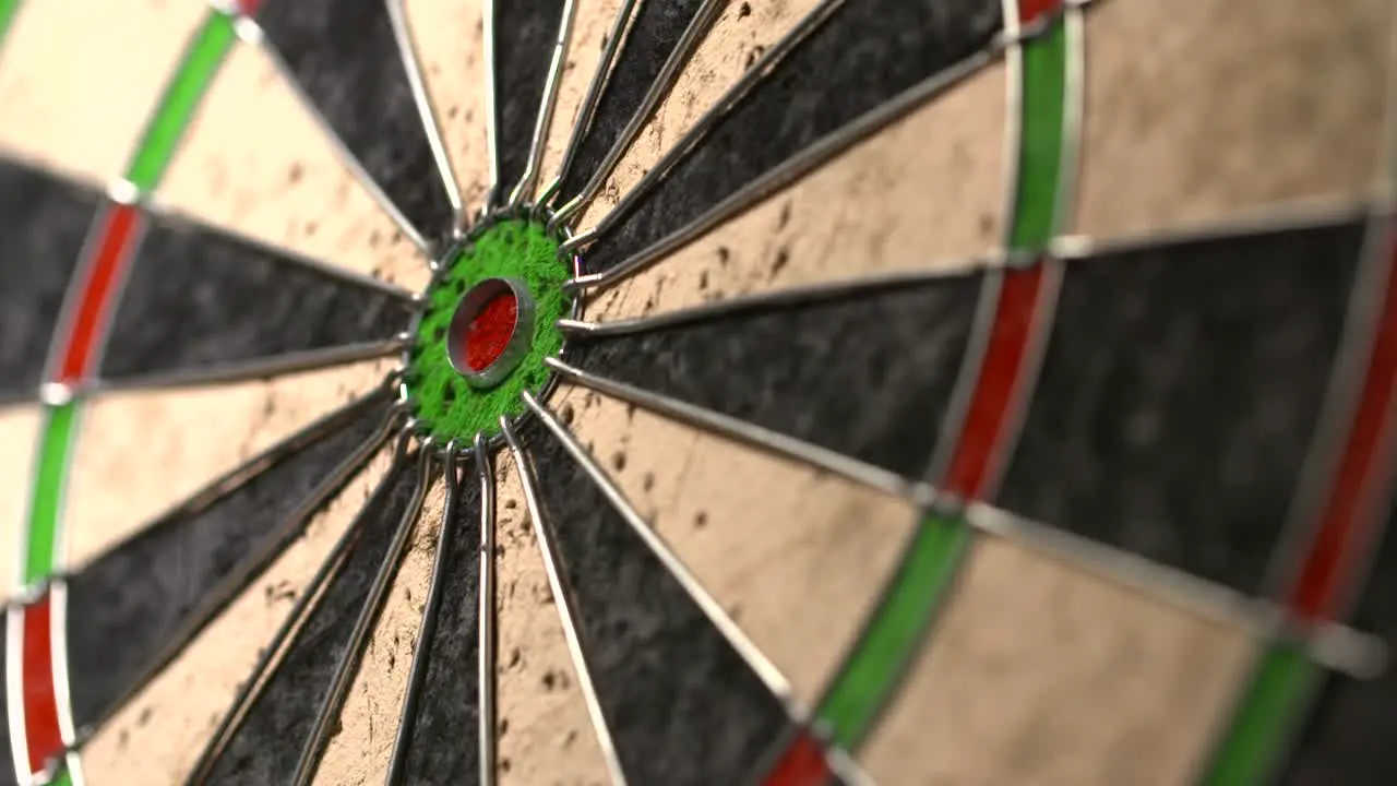 Dart Landing in Bullseye