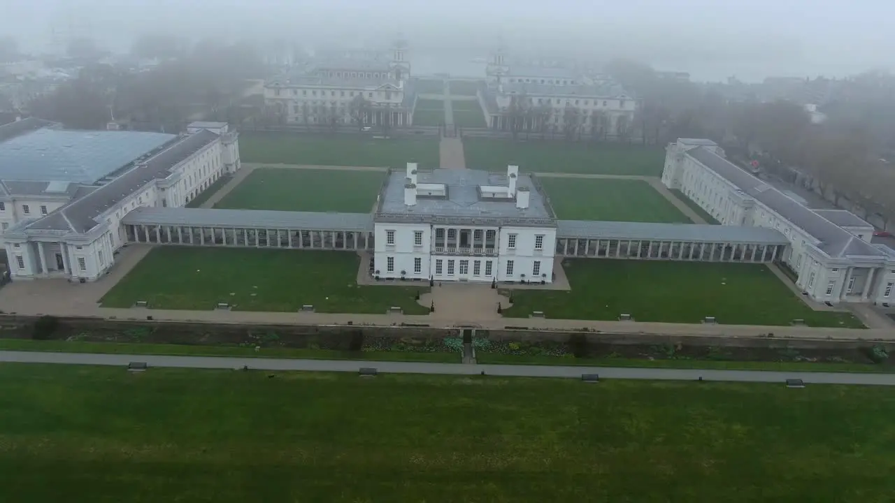 Aerial shot of the beautiful building in London