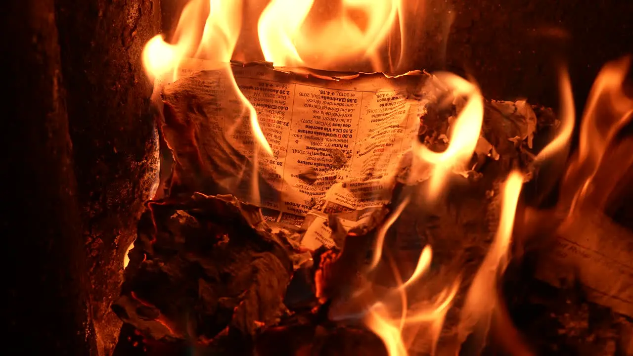 Burning paper Burning a journal